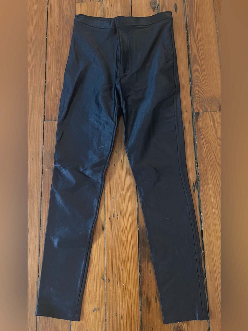 American Apparel Disco Pants Black High Rise Skinny M - Picture 3 of 7